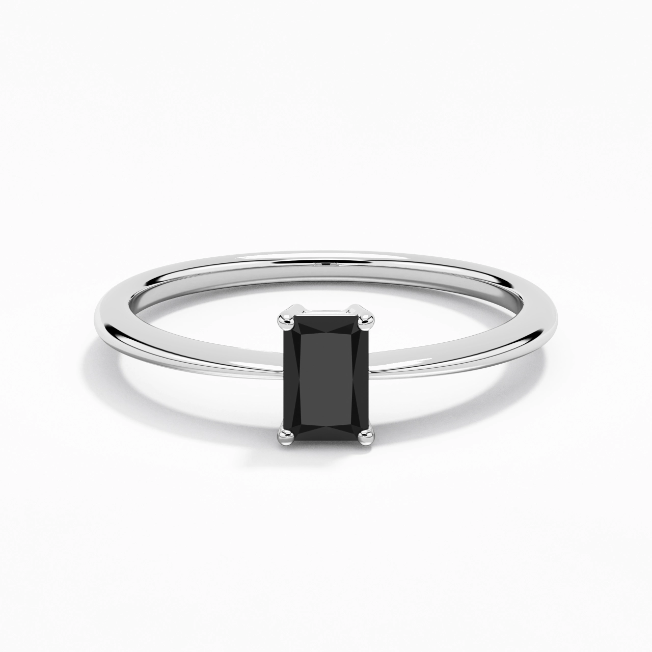 Argent sterling 925 Zircon cubique Bague de fiançailles