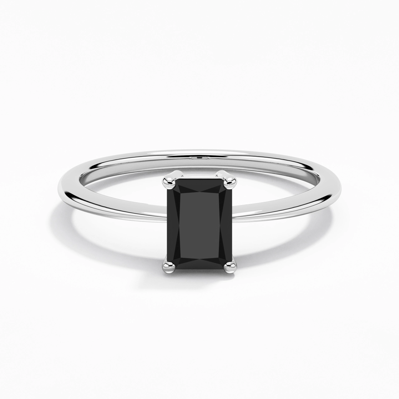 Argent sterling 925 Zircon cubique Bague de fiançailles