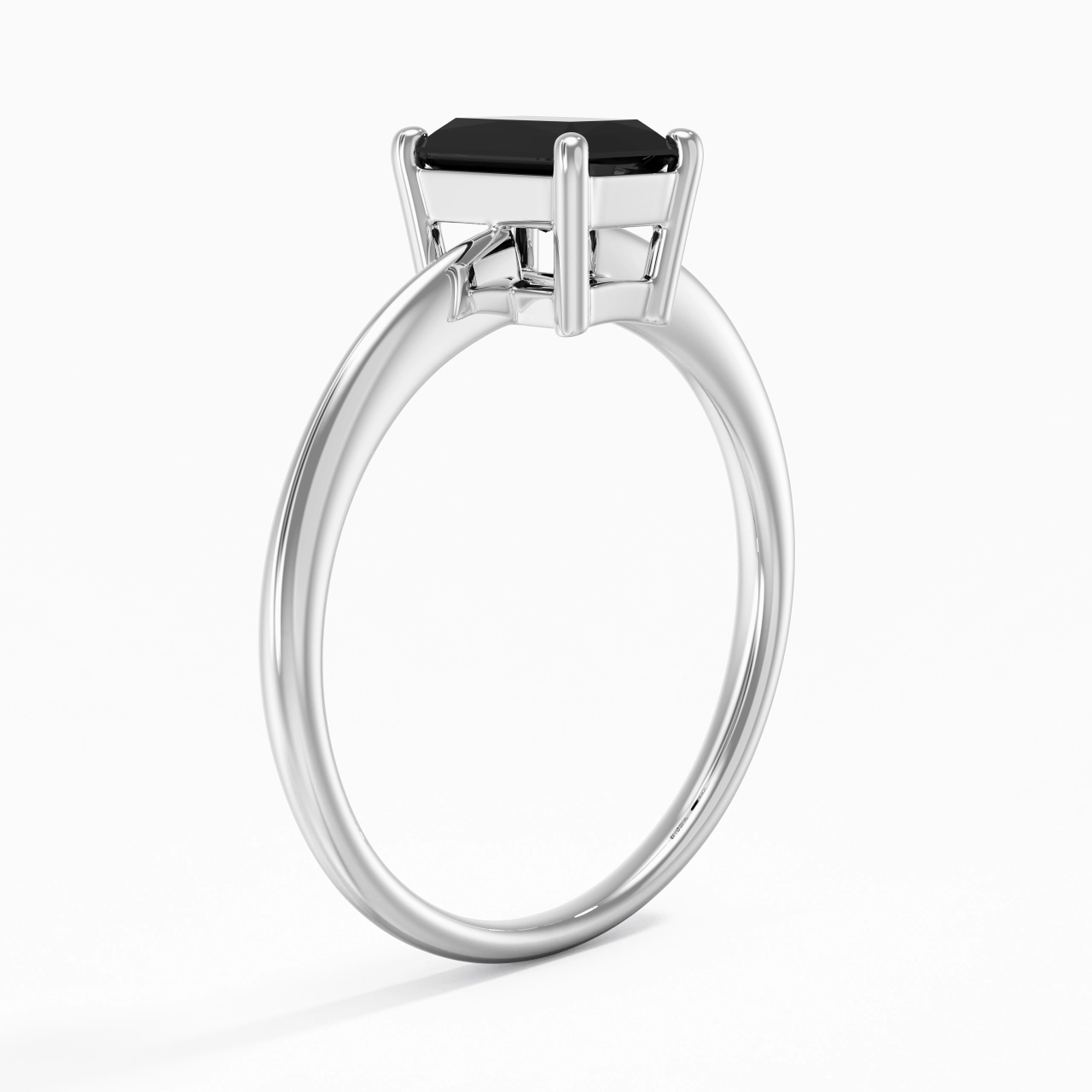 Argent sterling 925 Zircon cubique Bague de fiançailles
