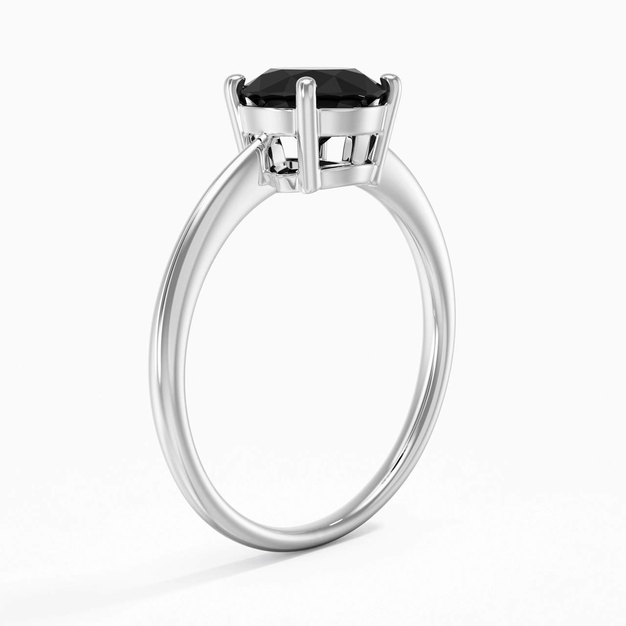 Argent sterling 925 Zircon cubique Bague de fiançailles