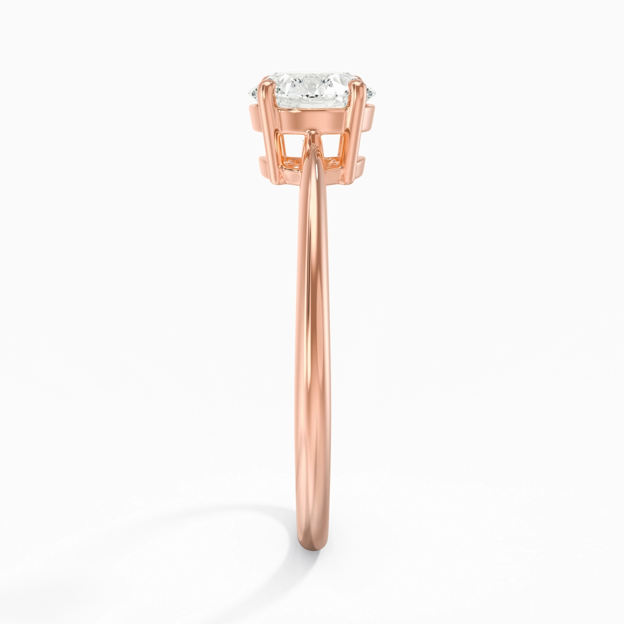 925 Sterling Silver Moissanite Engagement Ring