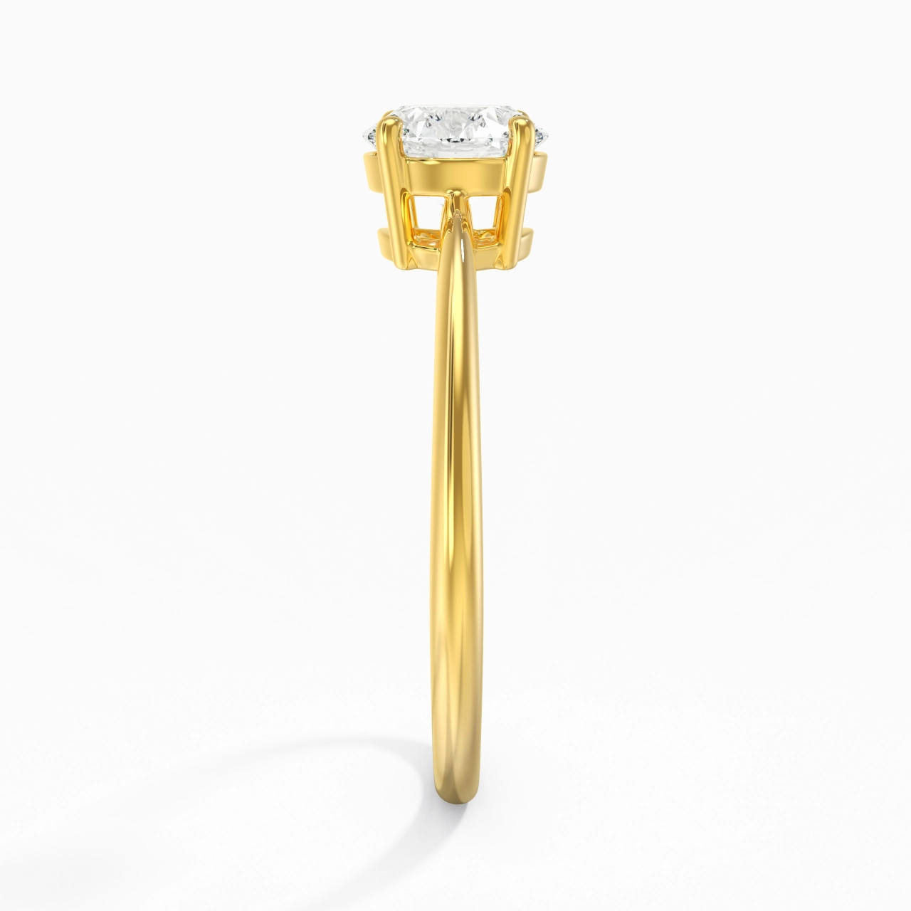 925 Sterling Silver Moissanite Engagement Ring