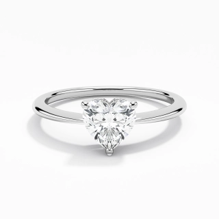 925 Sterling Silver Moissanite Engagement Ring