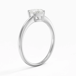 925 Sterling Silver Moissanite Engagement Ring