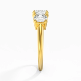 18K Gold Moissanite Engagement Ring