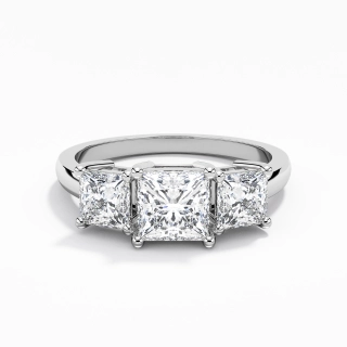 925 Sterling Silver Moissanite Engagement Ring