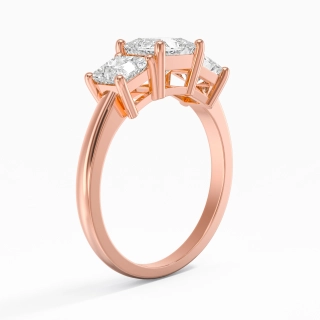 18K Rose Gold Moissanite Engagement Ring