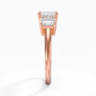 18K Rose Gold Moissanite Engagement Ring