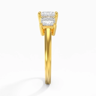 18K Gold Moissanite Engagement Ring