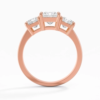 18K Rose Gold Moissanite Engagement Ring