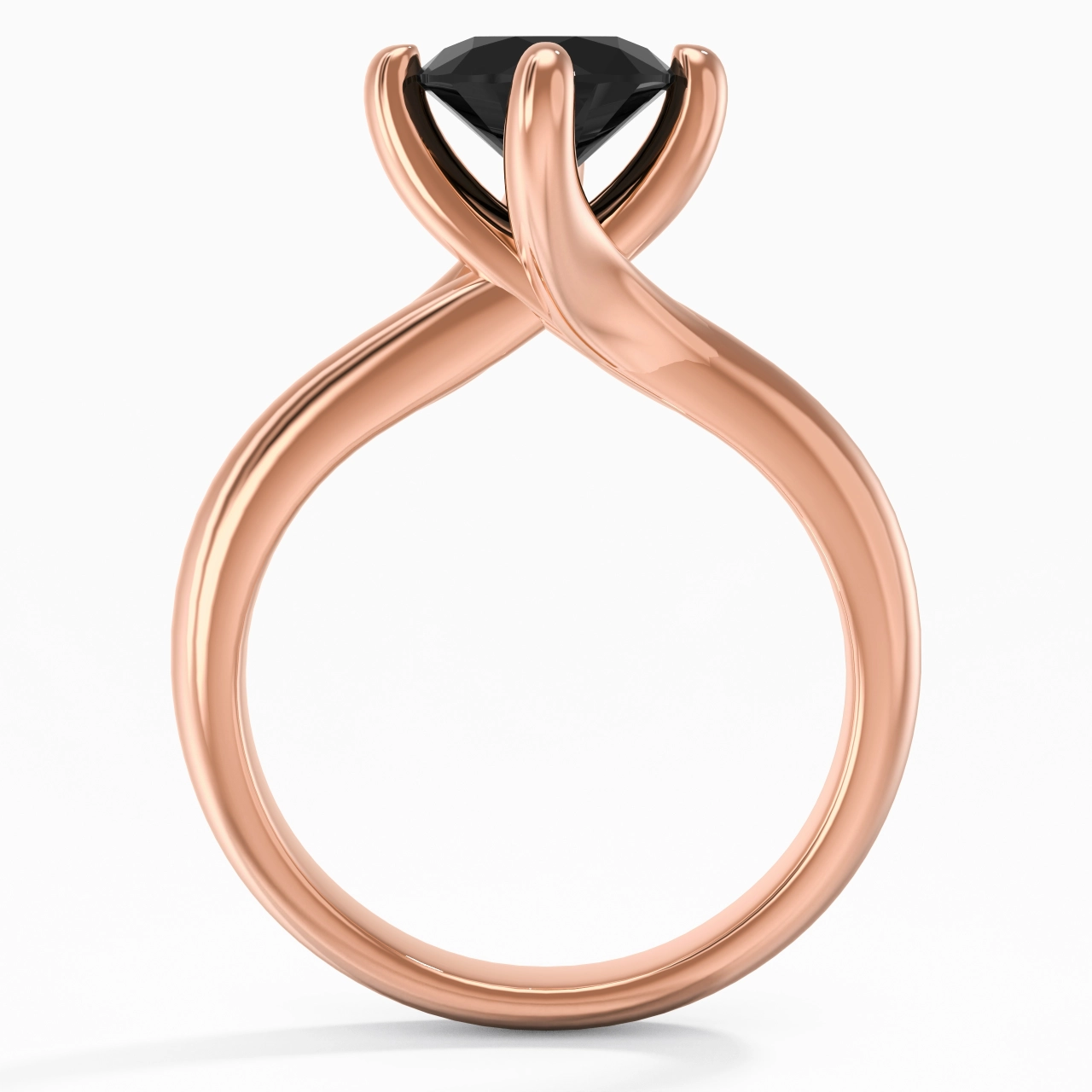Minimalist Round Cut Engagement Ring