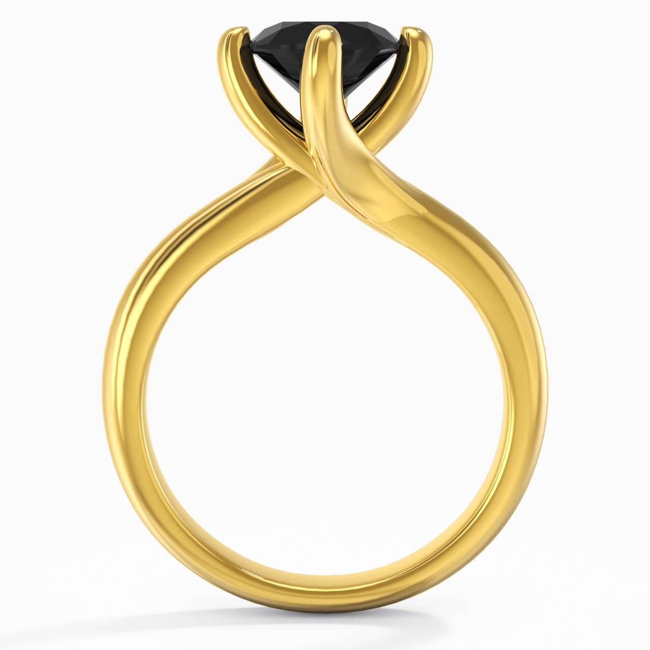 Minimalist Round Cut Engagement Ring