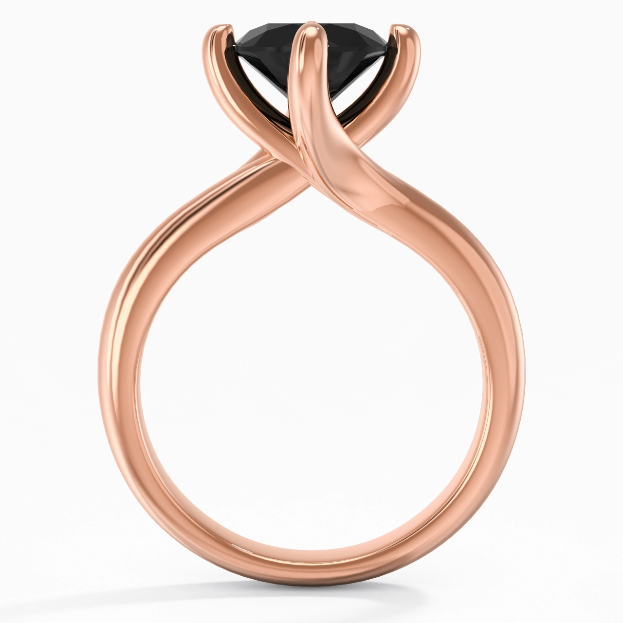 Minimalist Round Cut Engagement Ring