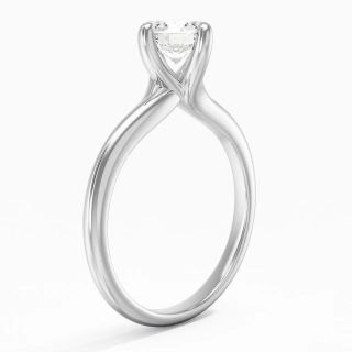 Minimalist Round Cut Engagement Ring