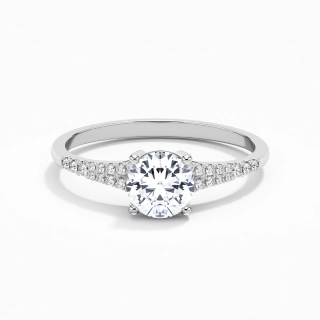 Pavé Engagement Ring 1.00ct Moissanite