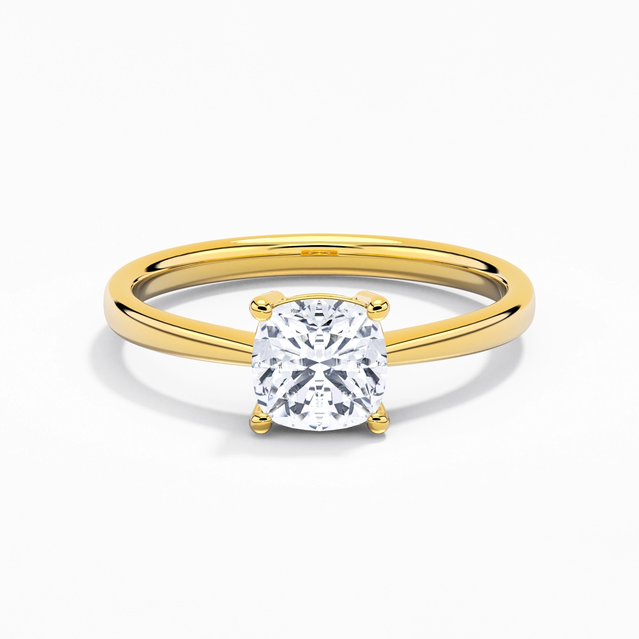 Solitaire Bague de fiançailles 1.50ct Moissanite
