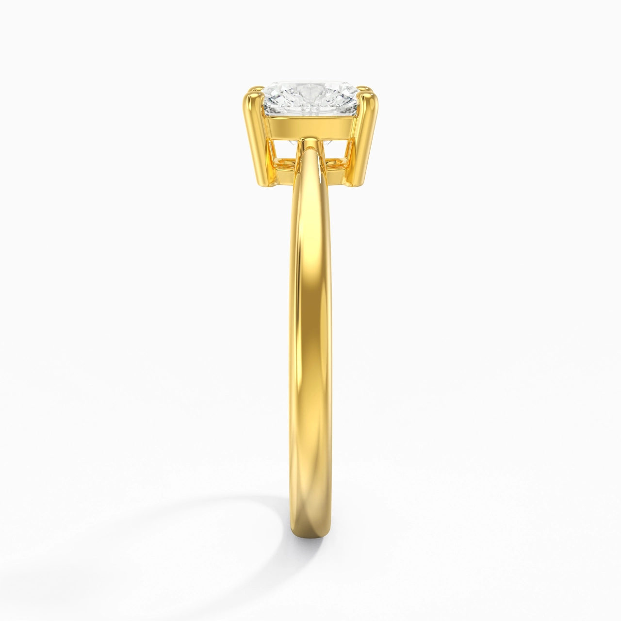 Solitaire Bague de fiançailles 1.50ct Moissanite