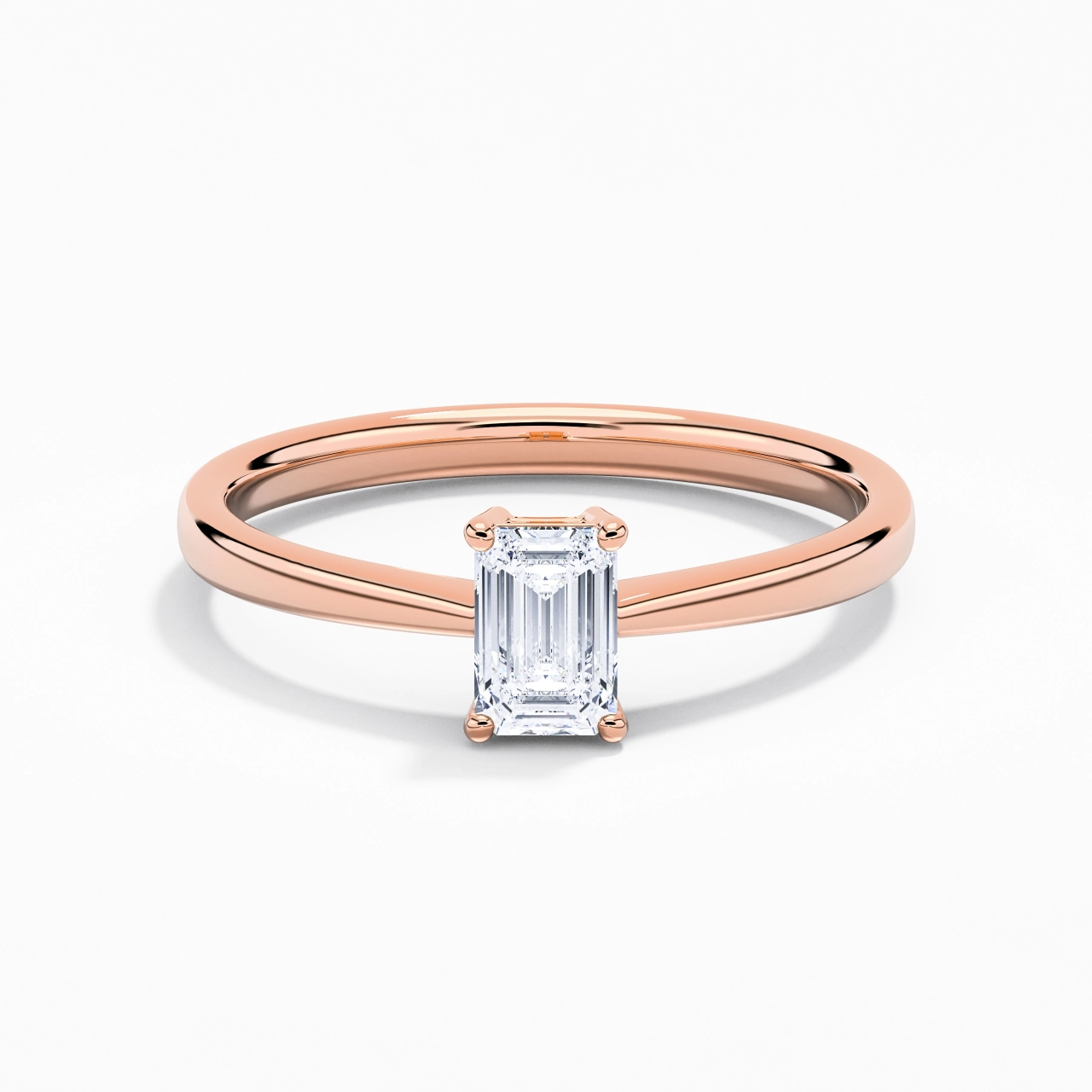 Solitaire Engagement Ring 0.80ct Moissanite