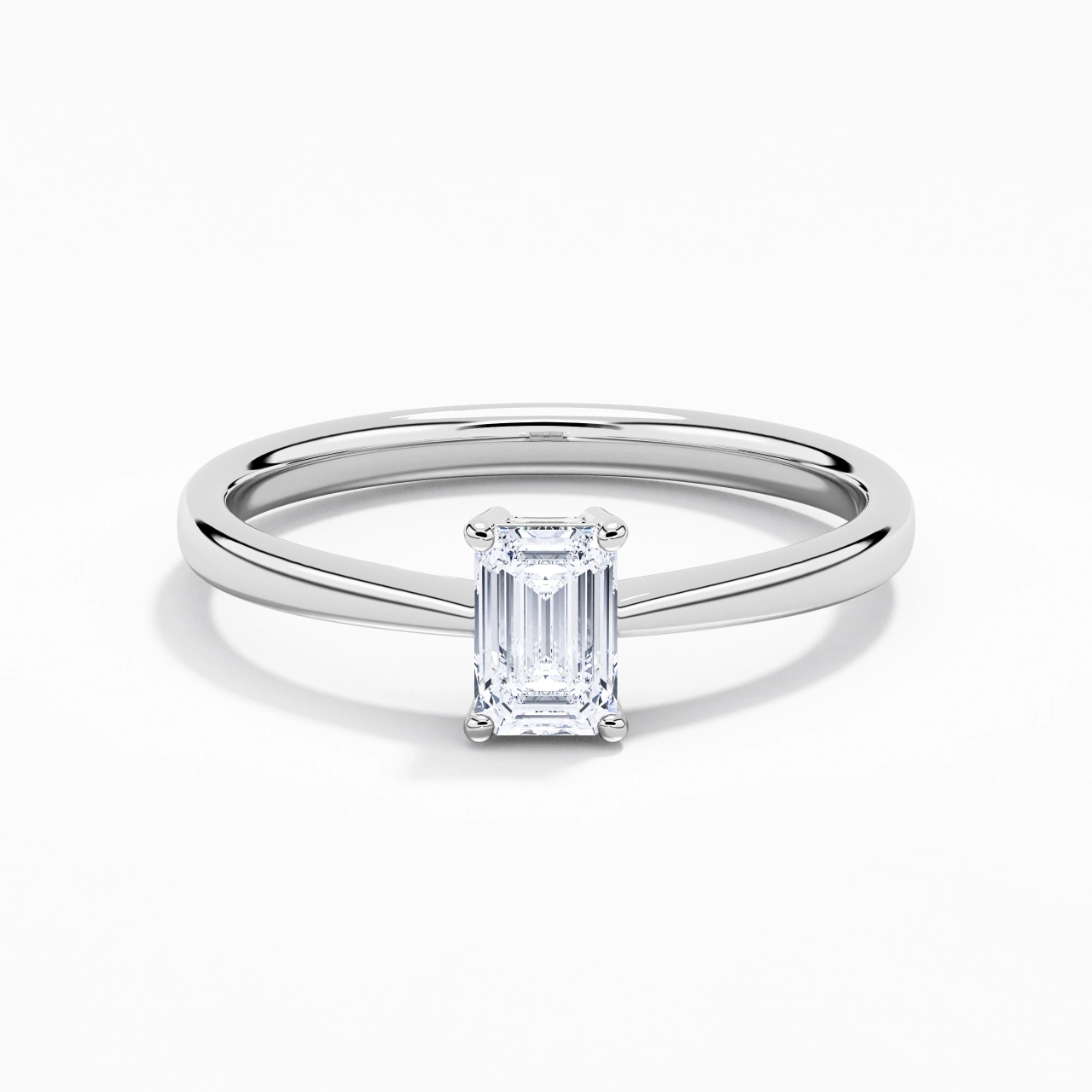 Solitaire Engagement Ring 0.80ct Moissanite