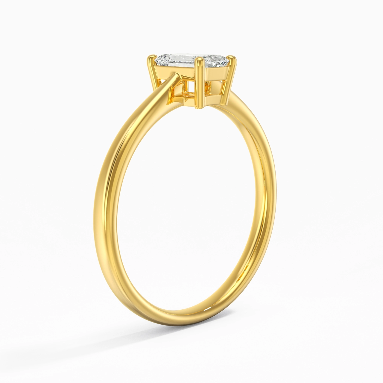 Solitaire Engagement Ring 0.80ct Moissanite