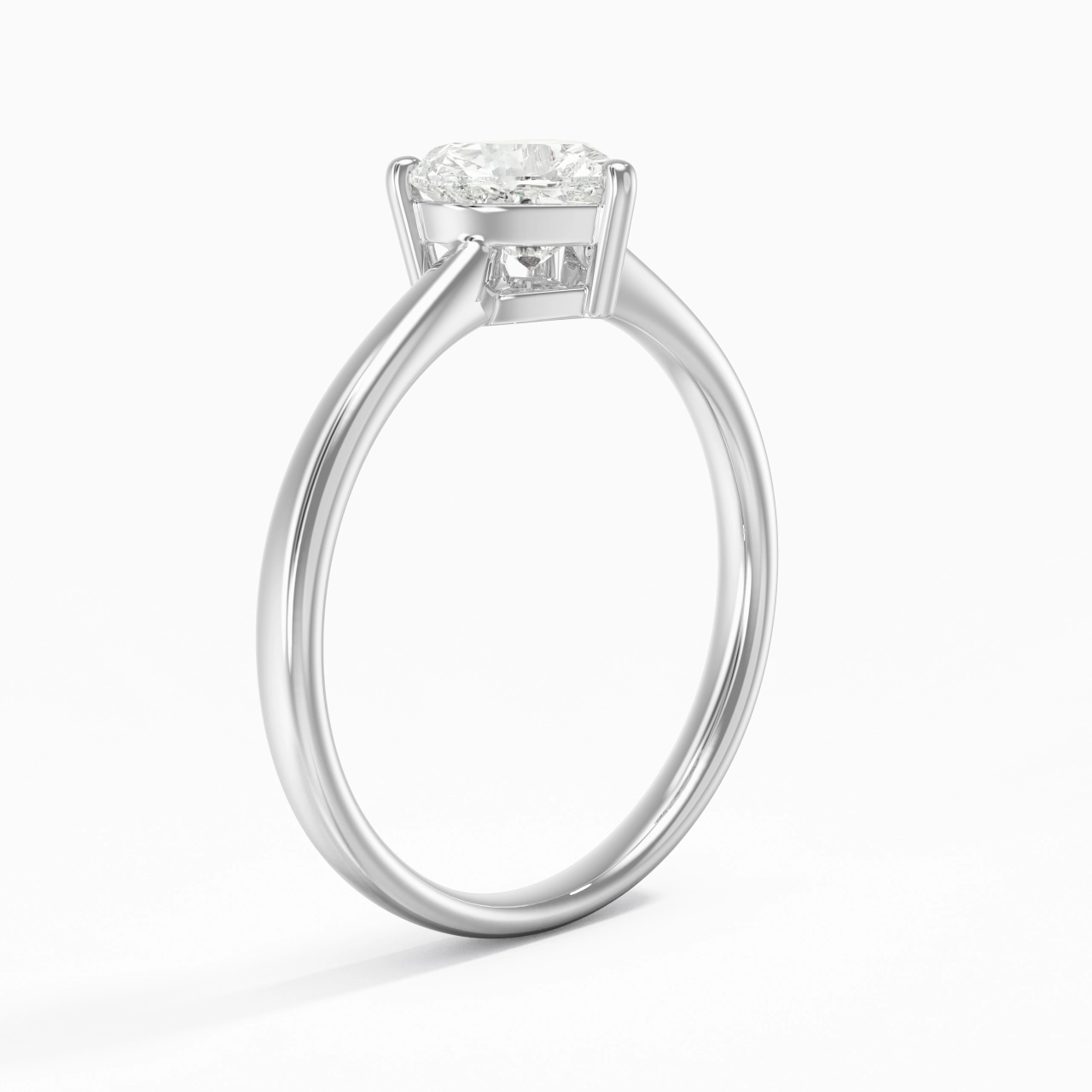 Solitaire Engagement Ring 1.00ct Moissanite