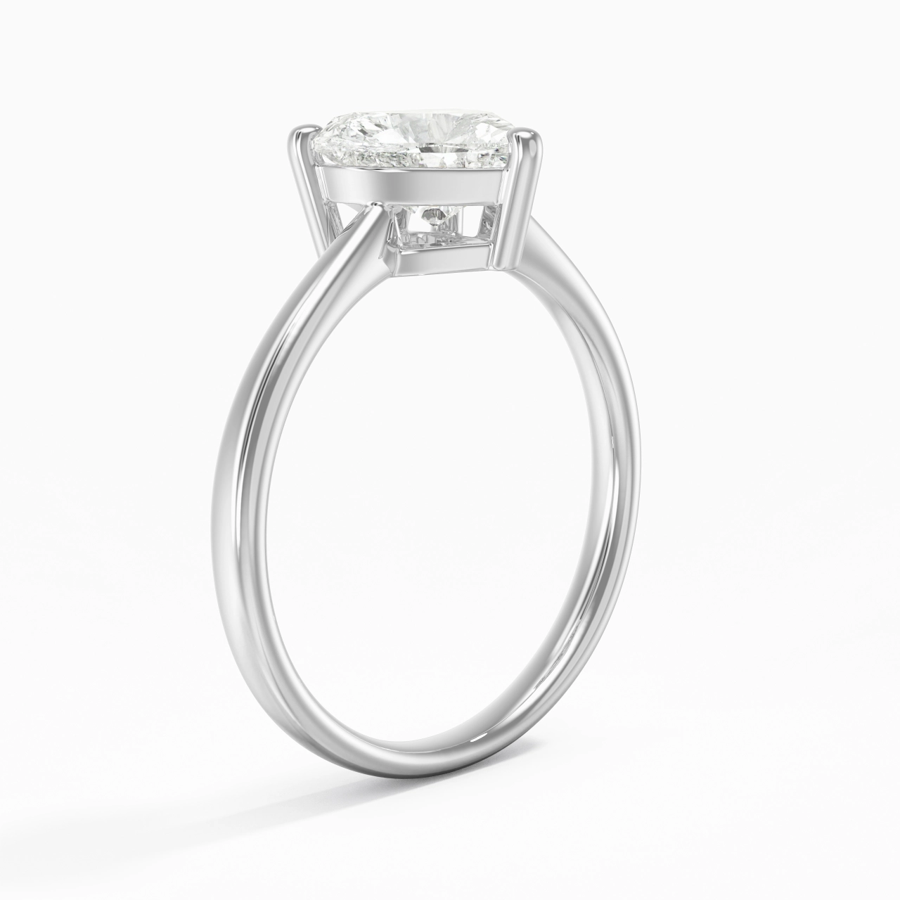 Solitaire Engagement Ring 2.00ct Moissanite