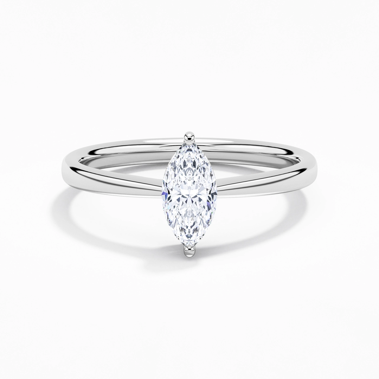 Solitaire Engagement Ring 0.80ct Moissanite