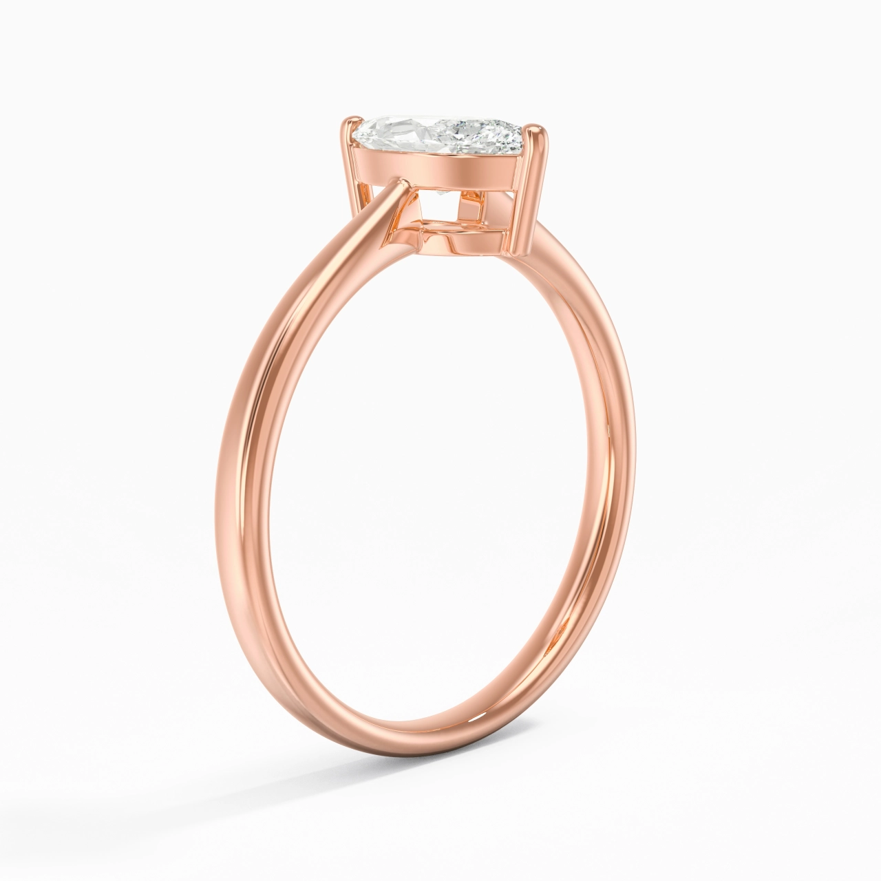 Solitaire Engagement Ring 0.80ct Moissanite