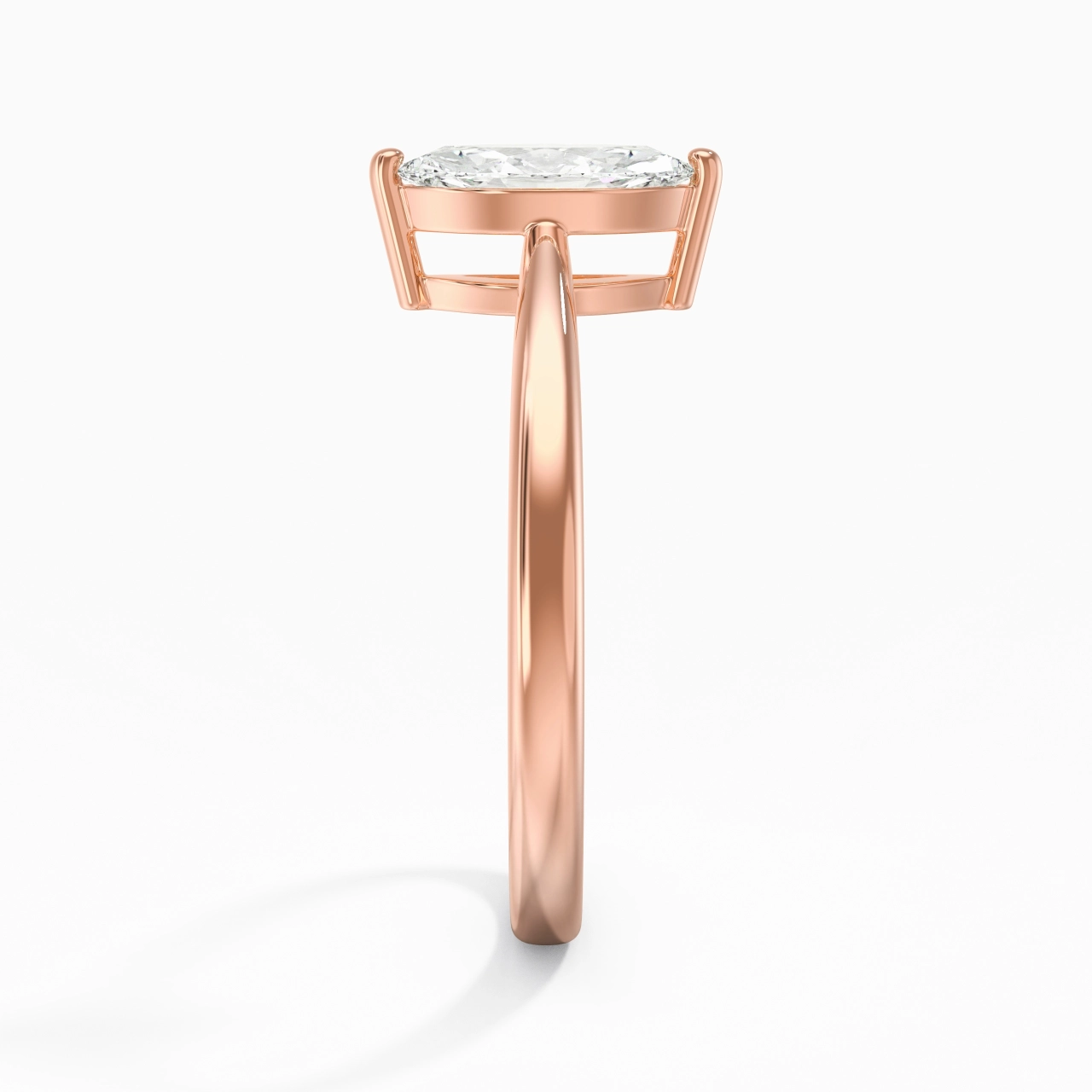 Solitaire Engagement Ring 0.80ct Moissanite