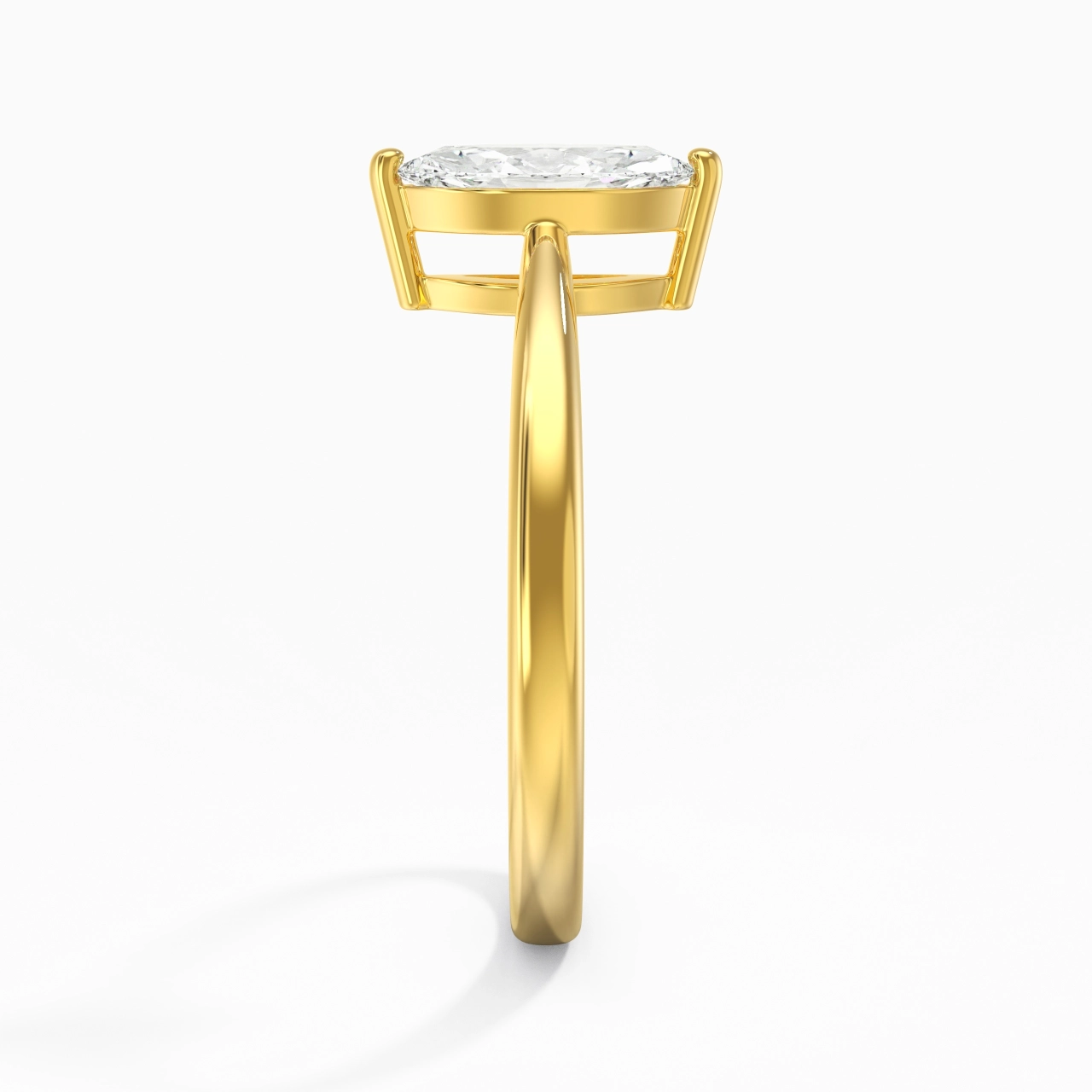 Solitaire Engagement Ring 0.80ct Moissanite