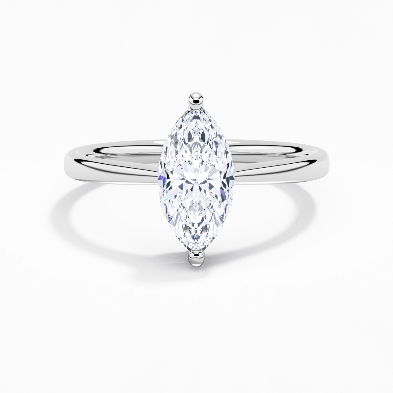 Solitaire Engagement Ring 2.00ct Moissanite