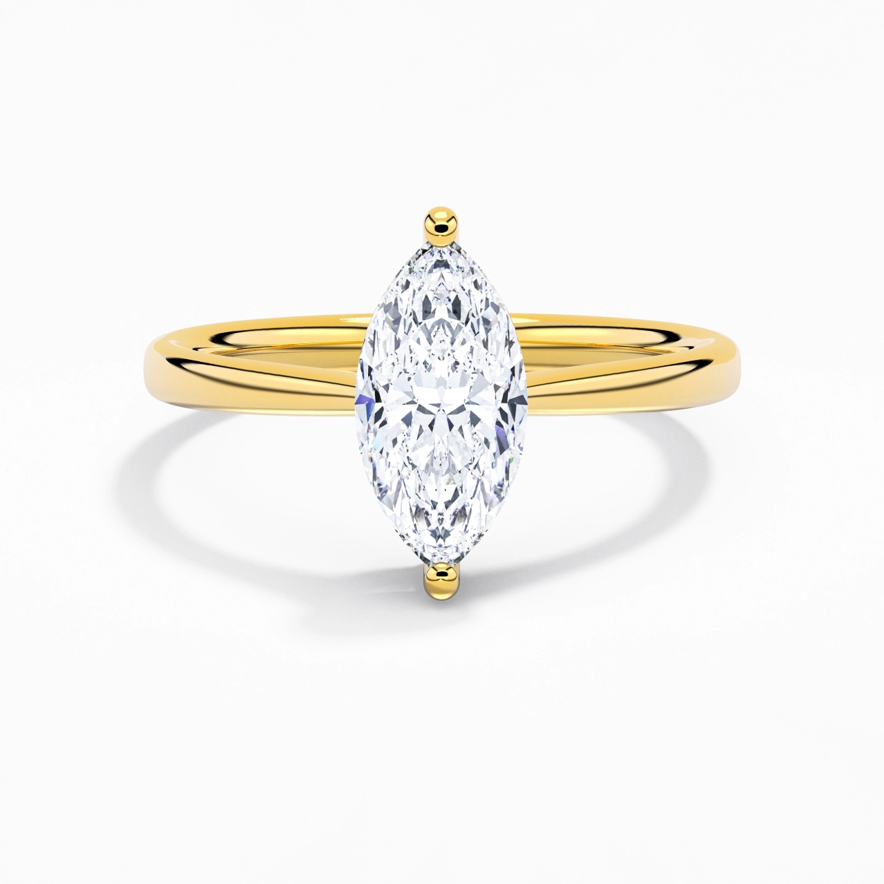 Solitaire Engagement Ring 2.00ct Moissanite