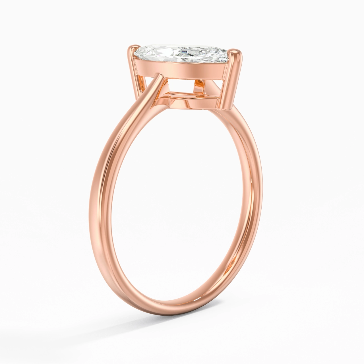 Solitaire Engagement Ring 2.00ct Moissanite
