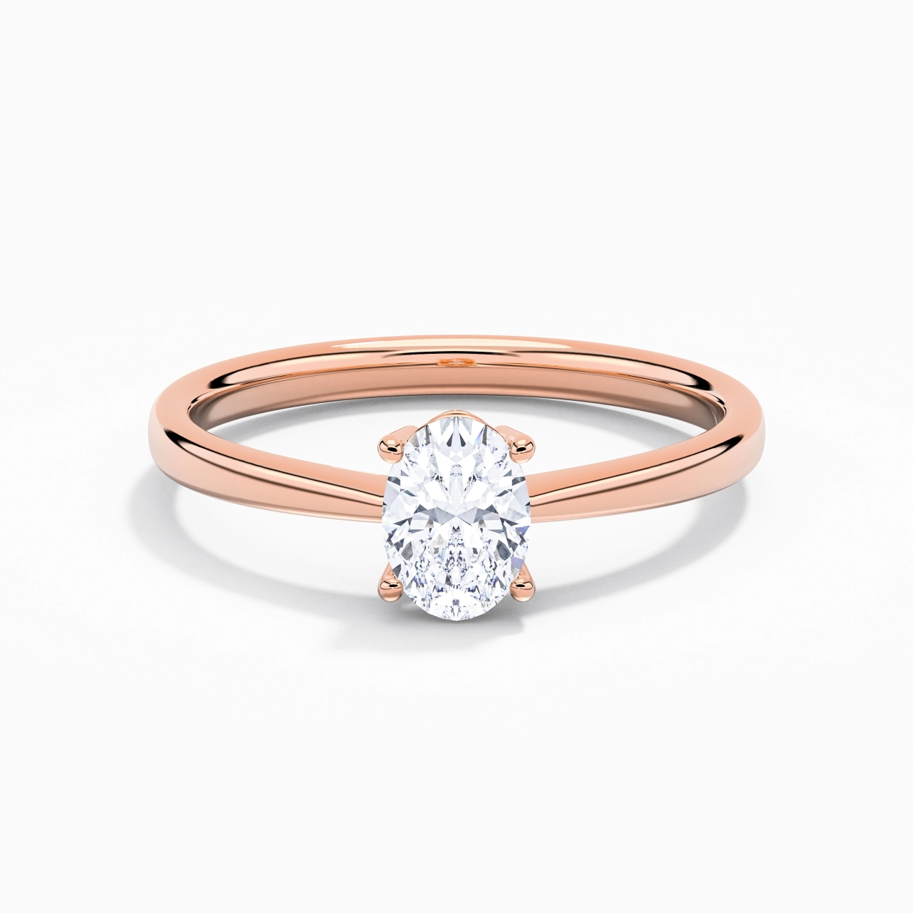Solitaire Engagement Ring 1.00ct Moissanite