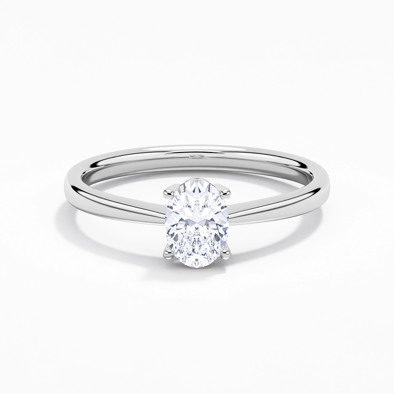 Solitaire Engagement Ring 1.00ct Moissanite