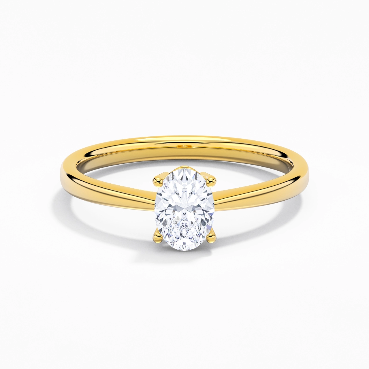 Solitaire Engagement Ring 1.00ct Moissanite