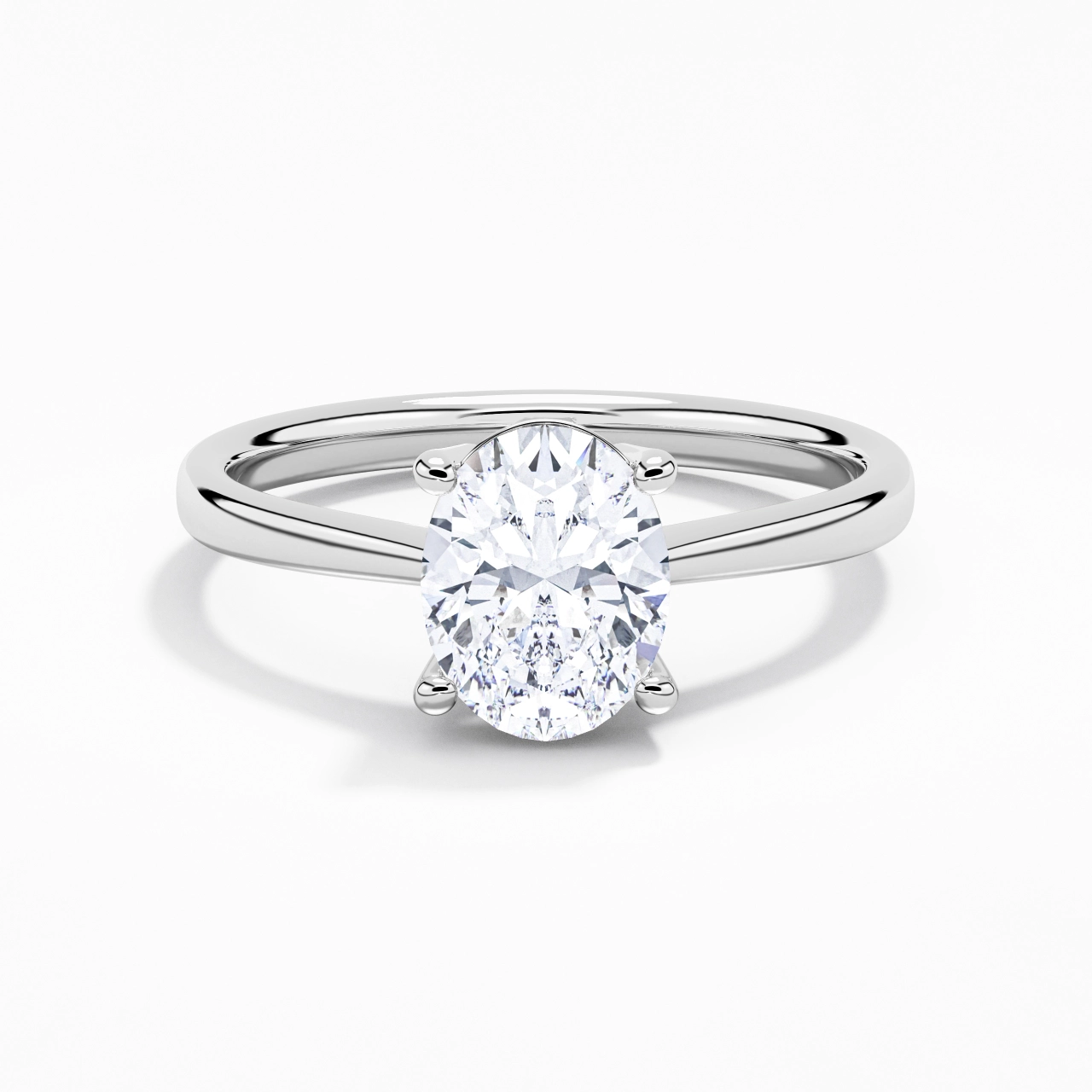 Solitaire Engagement Ring 2.00ct Moissanite