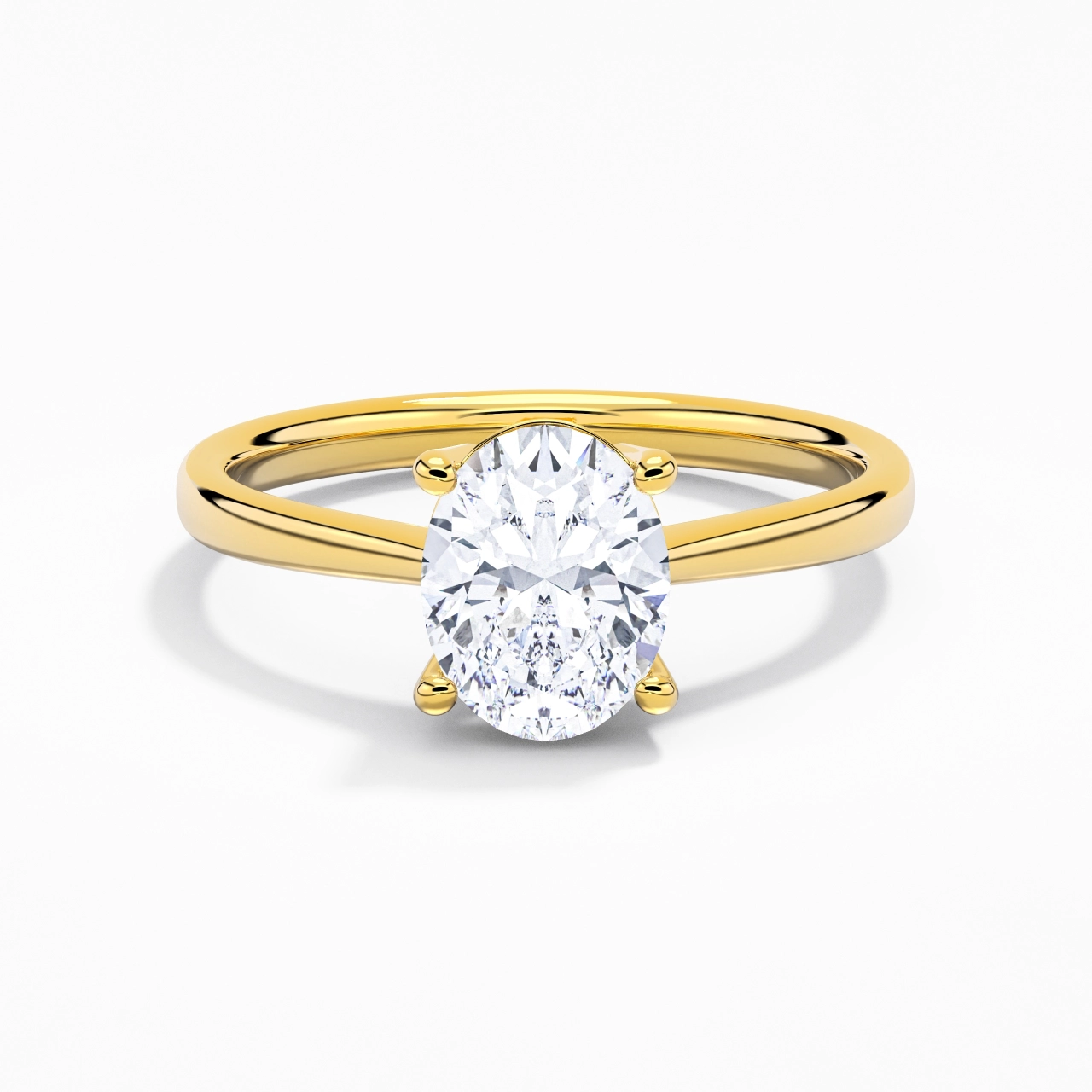 Solitaire Engagement Ring 2.00ct Moissanite