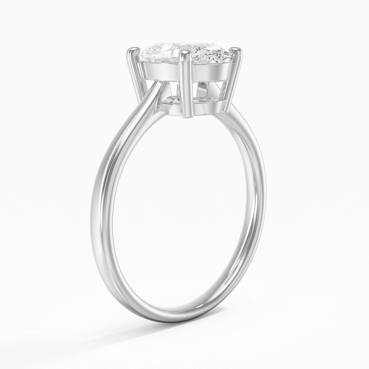 Solitaire Engagement Ring 2.00ct Moissanite