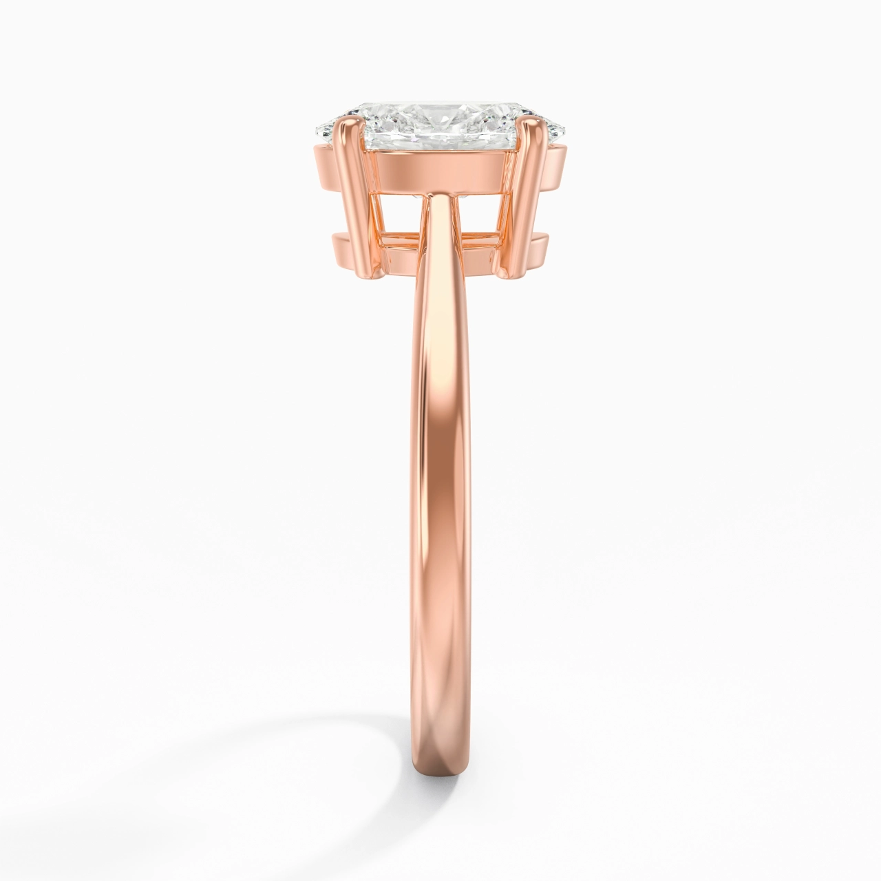 Solitaire Engagement Ring 2.00ct Moissanite