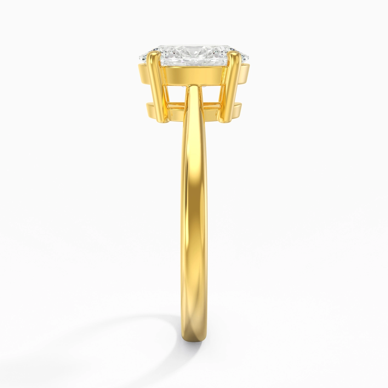 Solitaire Engagement Ring 2.00ct Moissanite