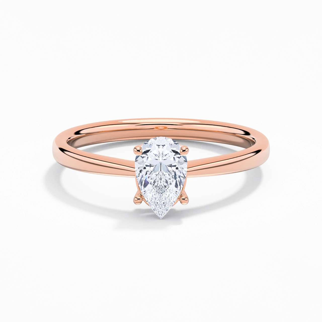 Solitaire Engagement Ring 1.00ct Moissanite