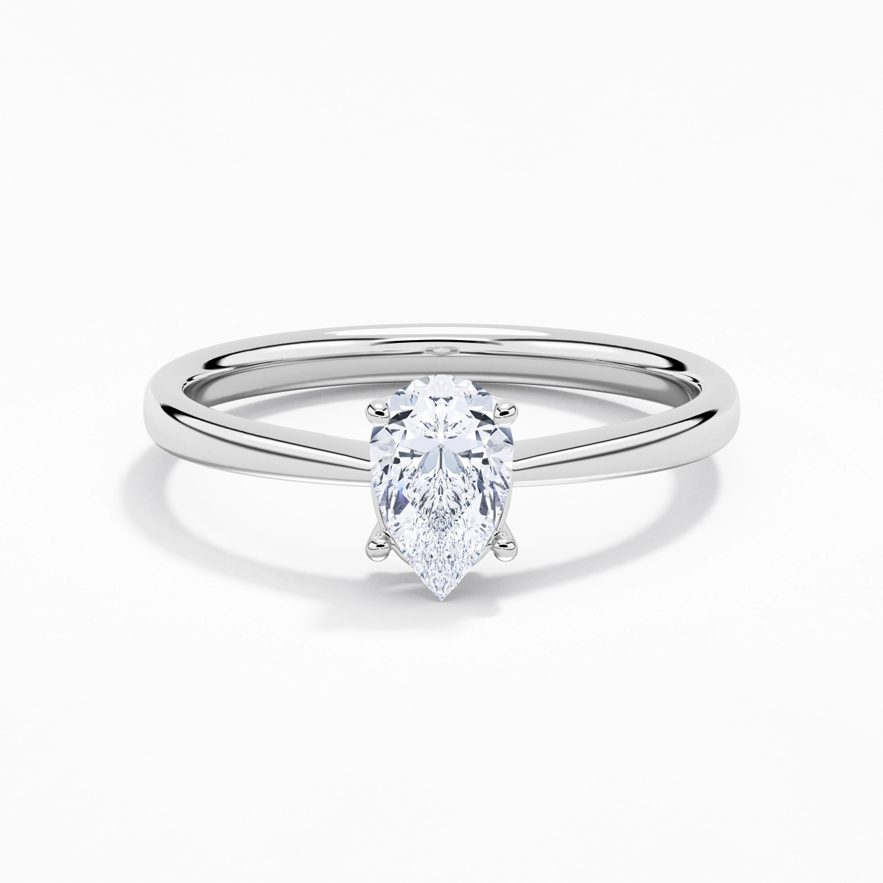 Solitaire Engagement Ring 1.00ct Moissanite