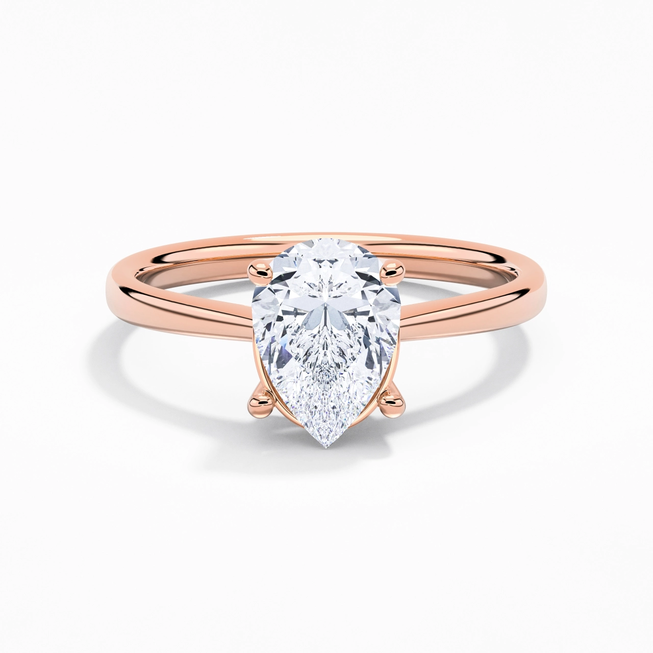 Solitaire Engagement Ring 2.00ct Moissanite