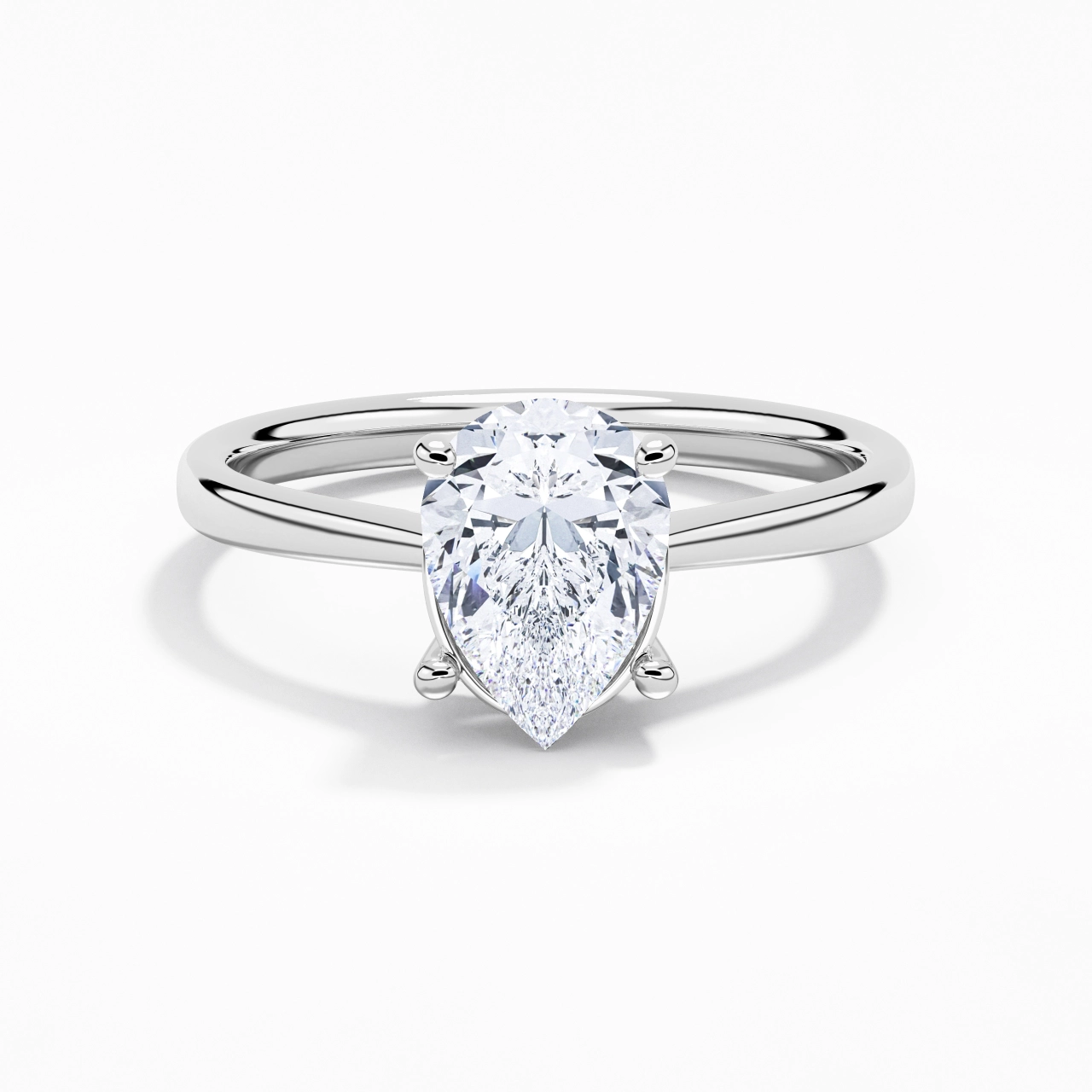 Solitaire Engagement Ring 2.00ct Moissanite