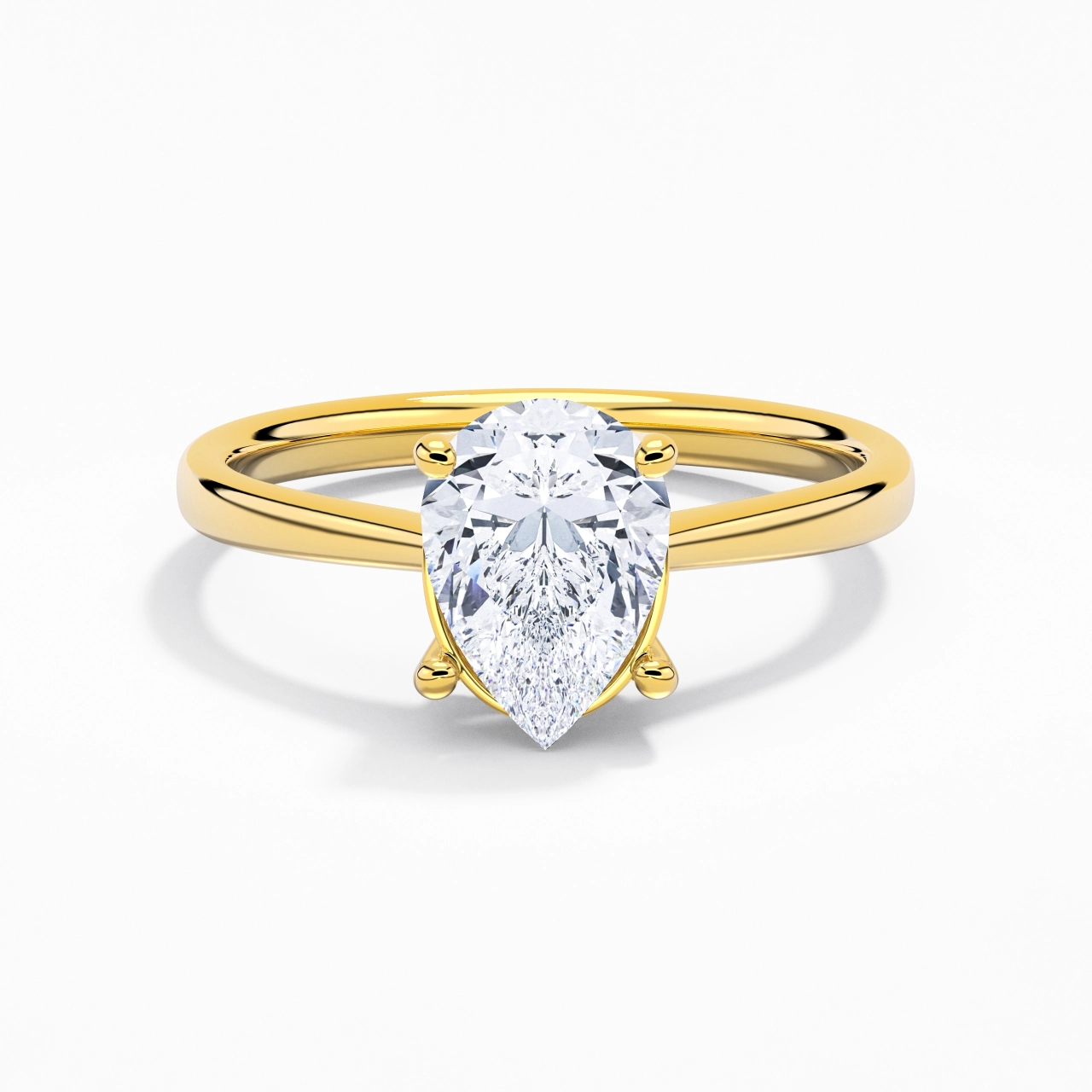 Solitaire Engagement Ring 2.00ct Moissanite