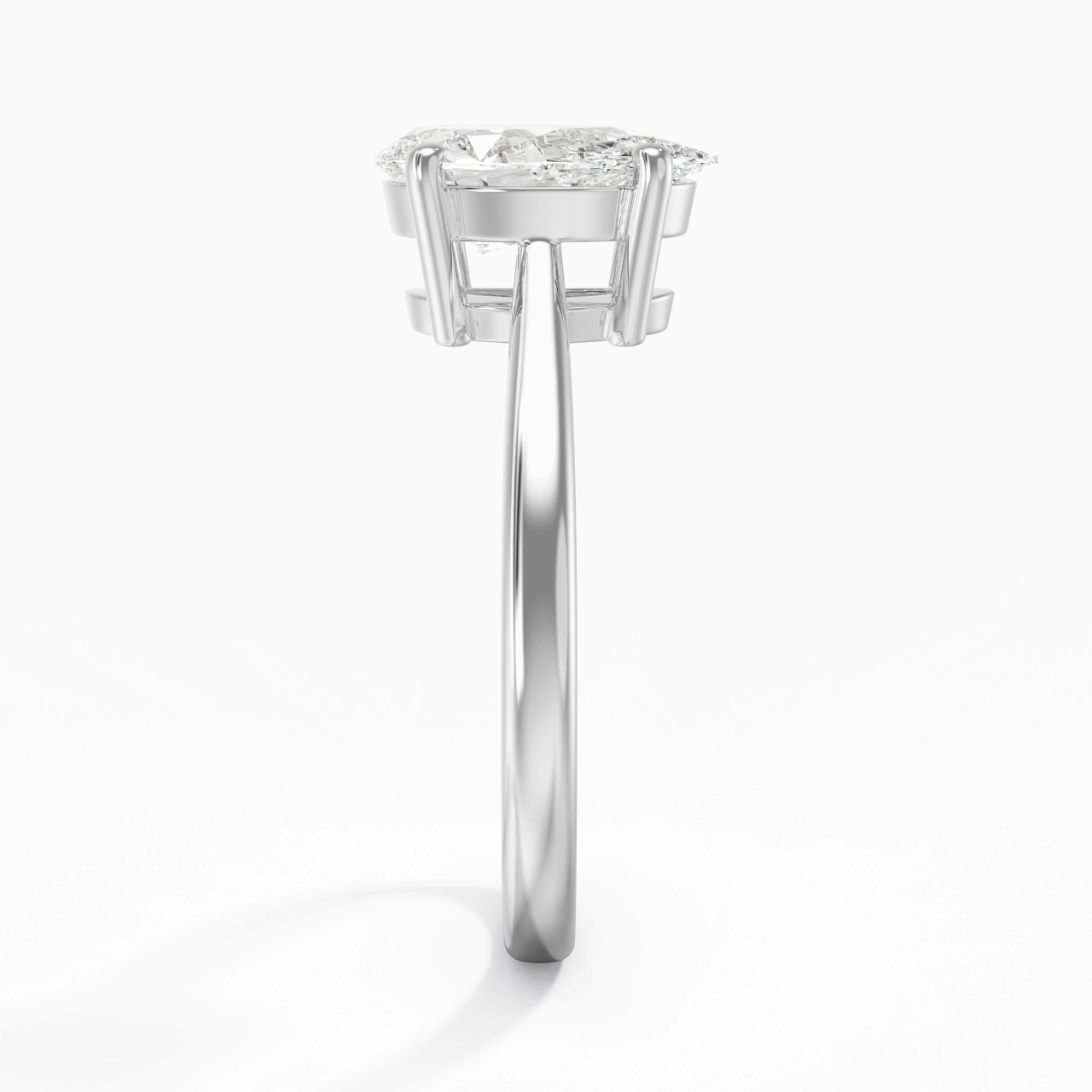 Solitaire Engagement Ring 2.00ct Moissanite