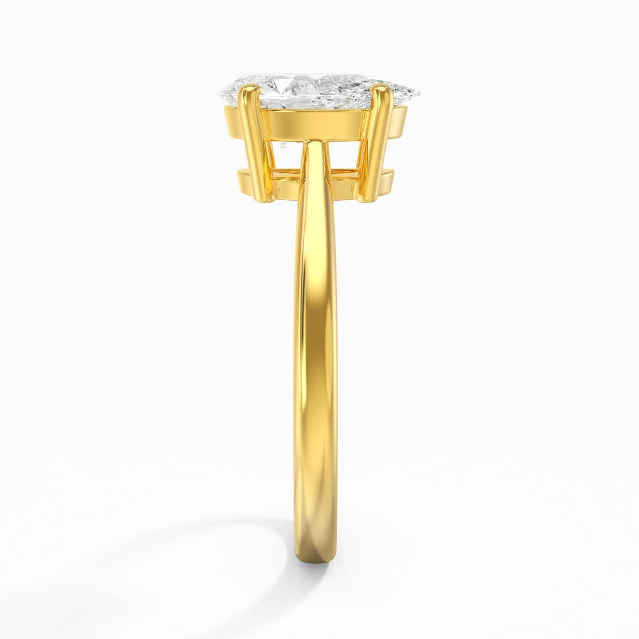 Solitaire Engagement Ring 2.00ct Moissanite