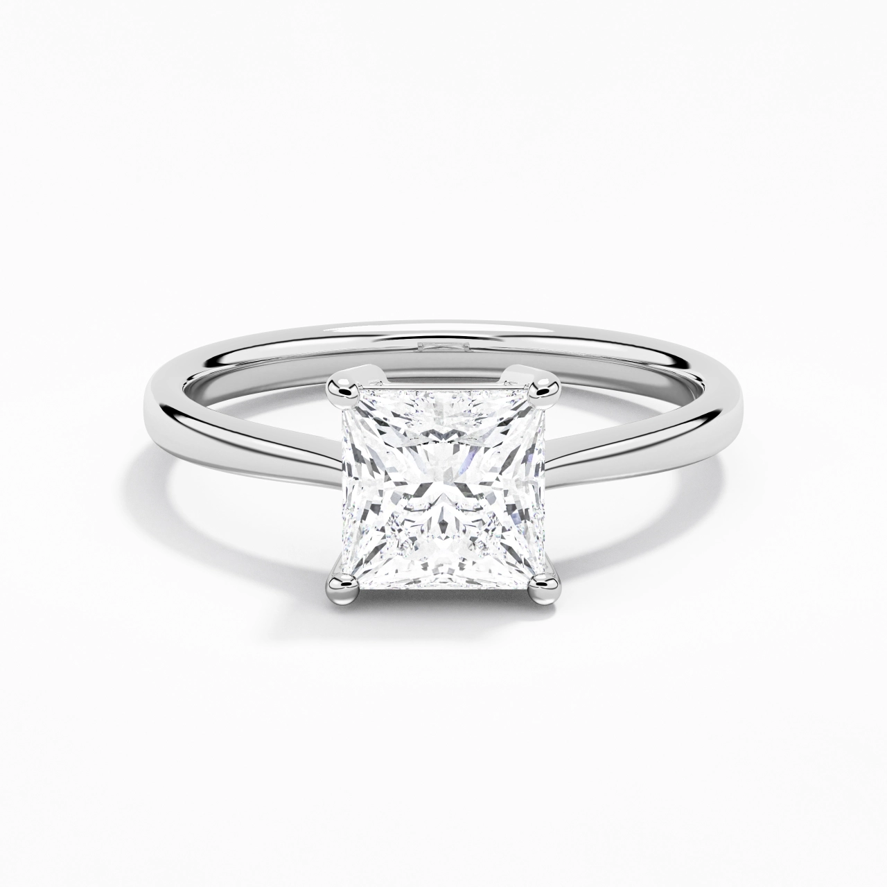 Solitaire Engagement Ring 2.00ct Moissanite