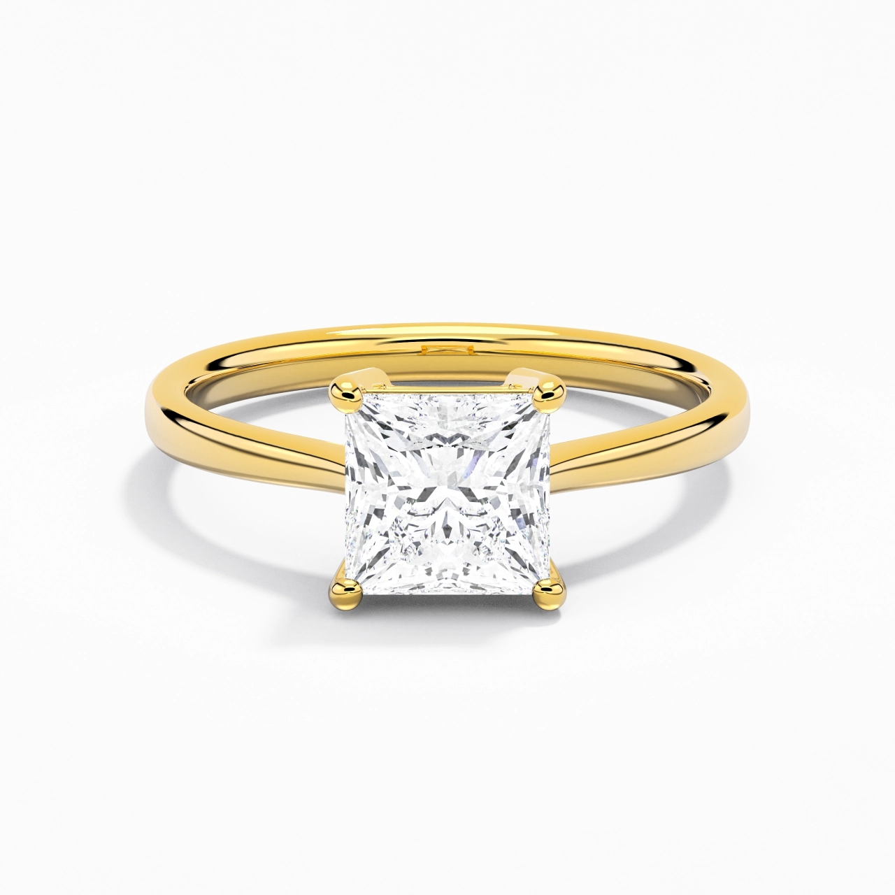 Solitaire Engagement Ring 2.00ct Moissanite